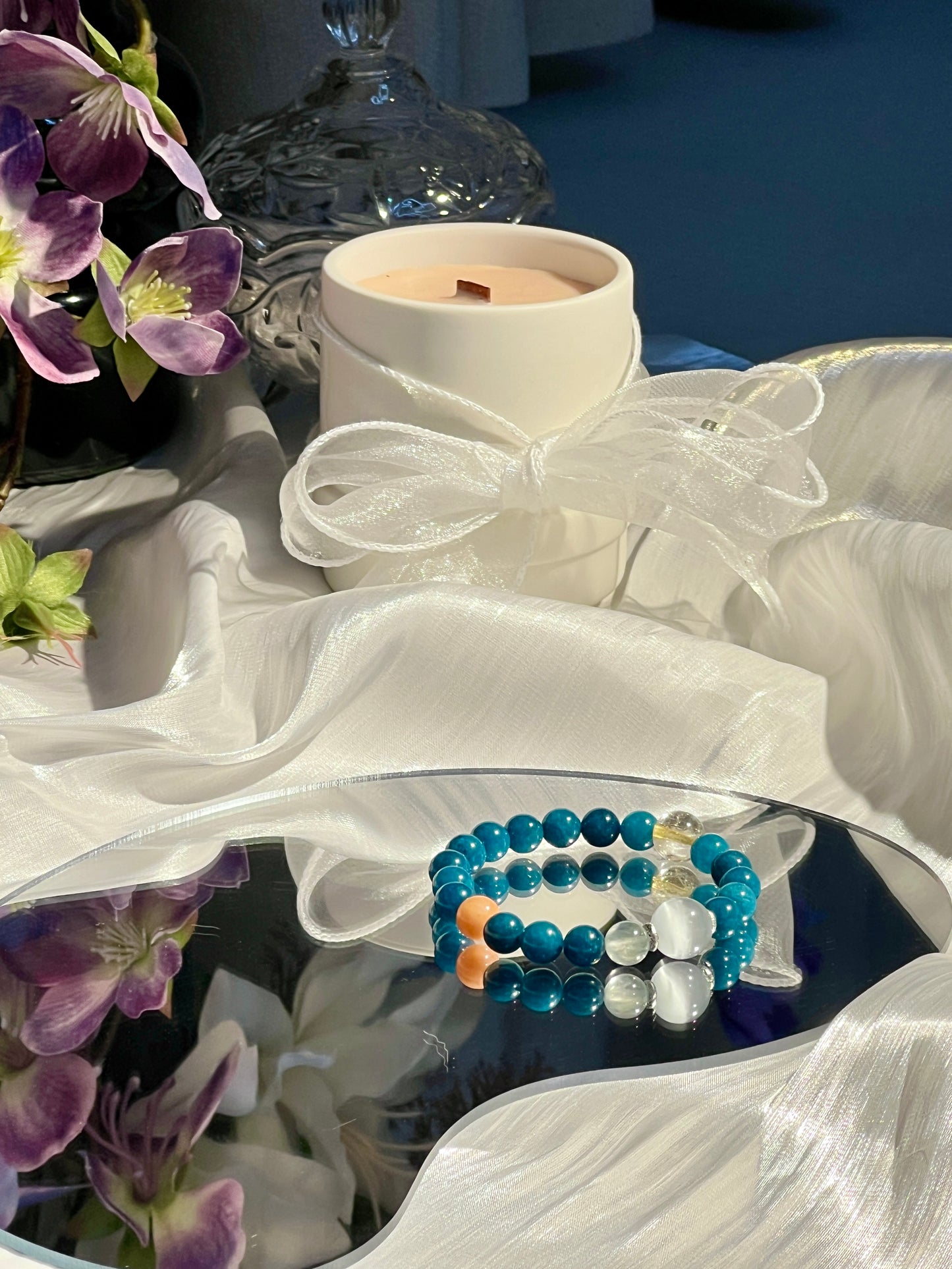 Starry Night - Chalcedony Bracelet