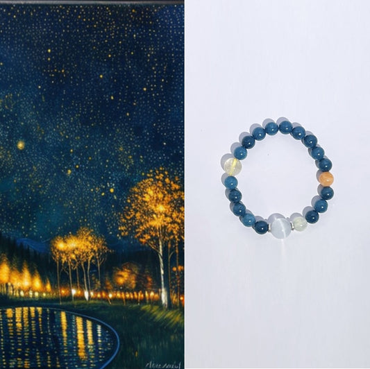 Starry Night - Chalcedony Bracelet