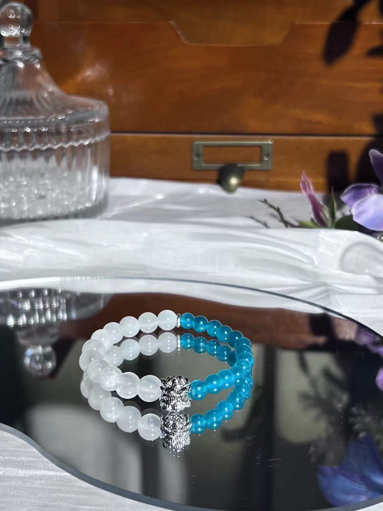 Boundless Tibet - Afghan White Jade & Amazonite Bracelet