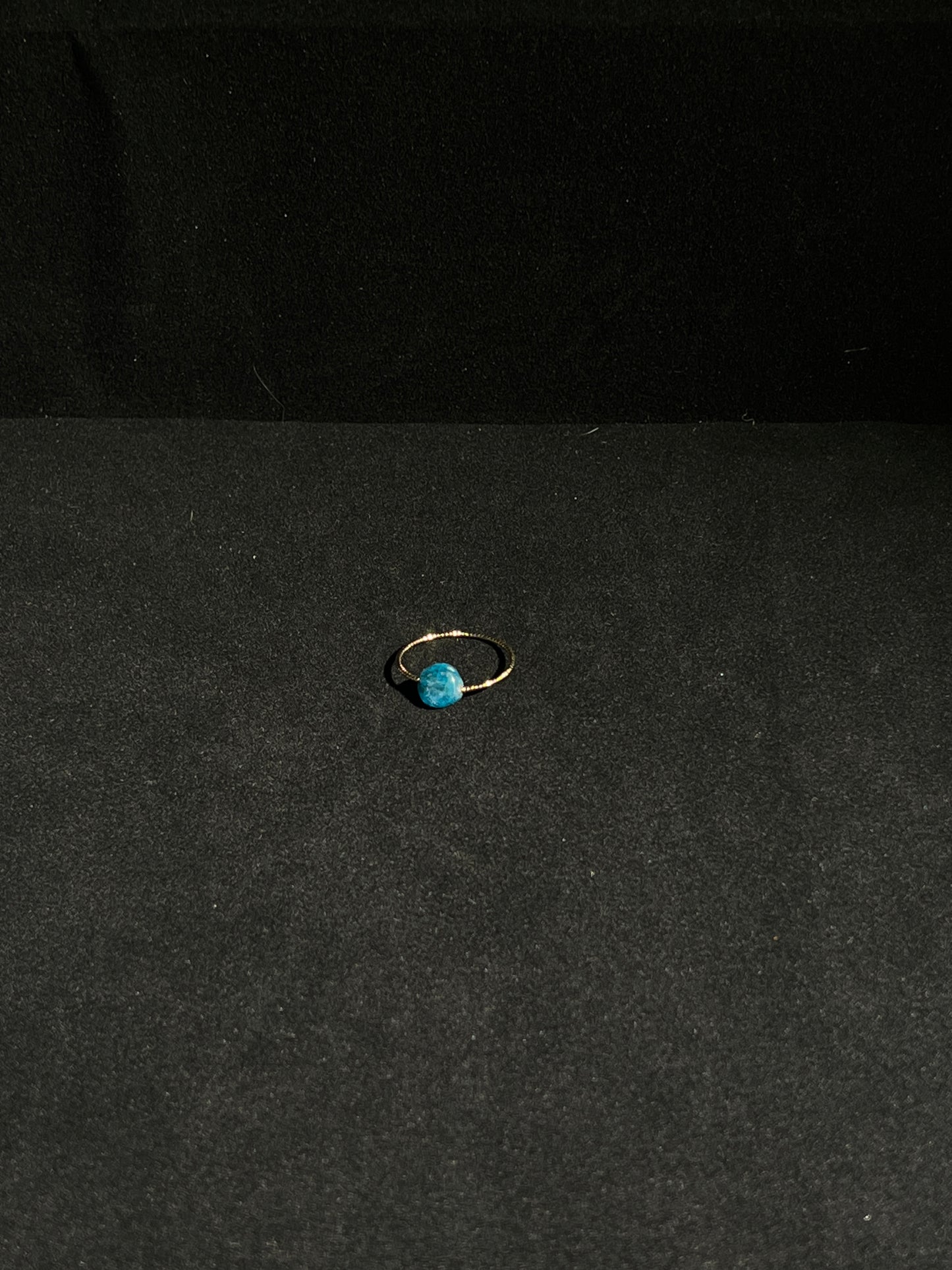 Minimalist Blue Aventurine Ring