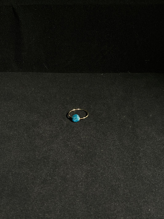 Minimalist Blue Aventurine Ring