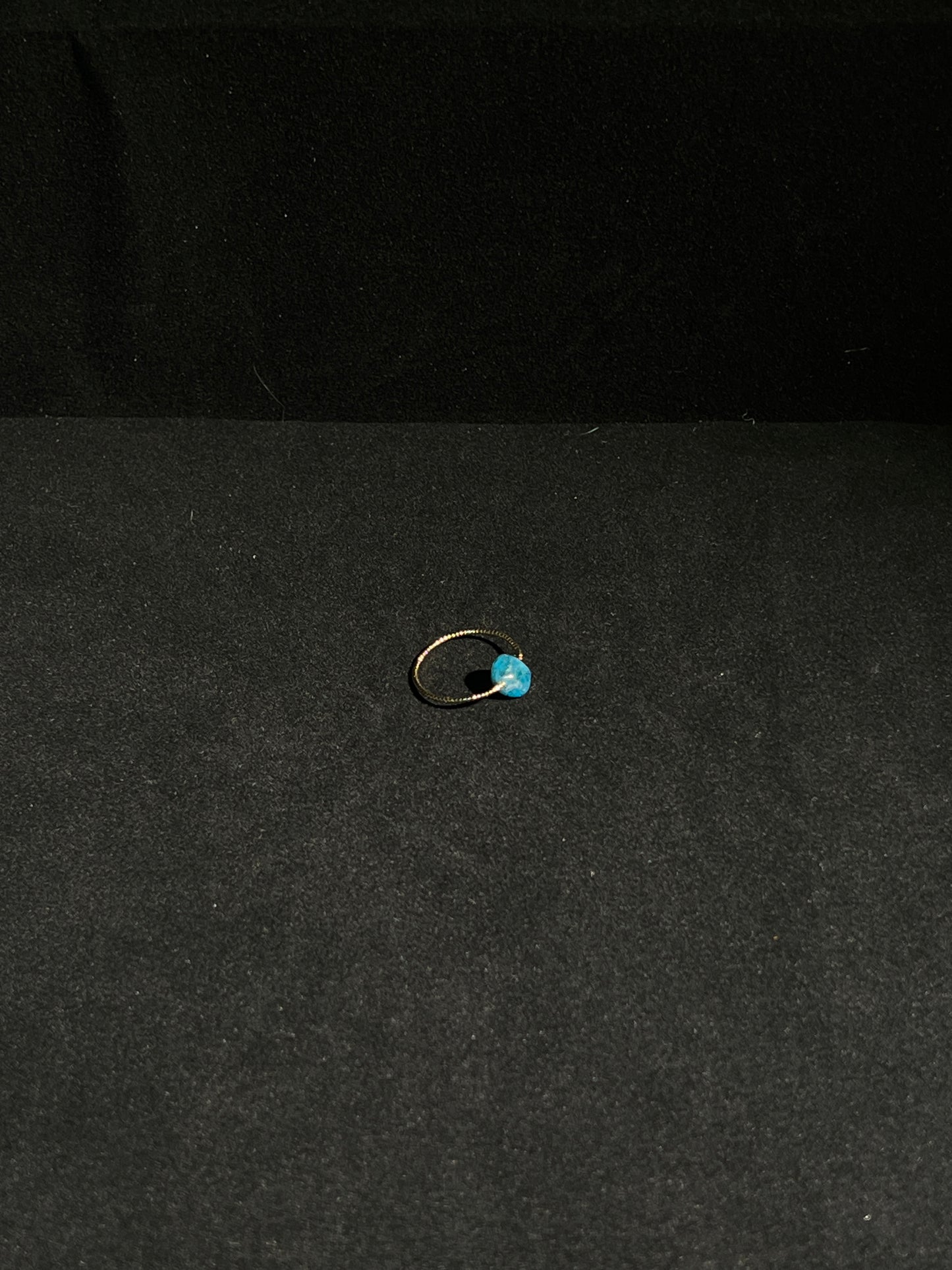 Minimalist Blue Aventurine Ring