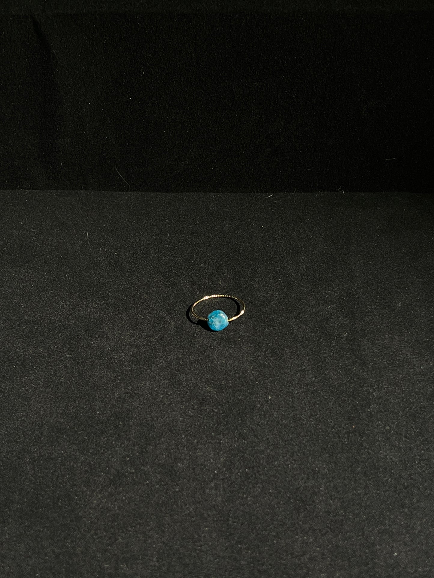 Minimalist Blue Aventurine Ring