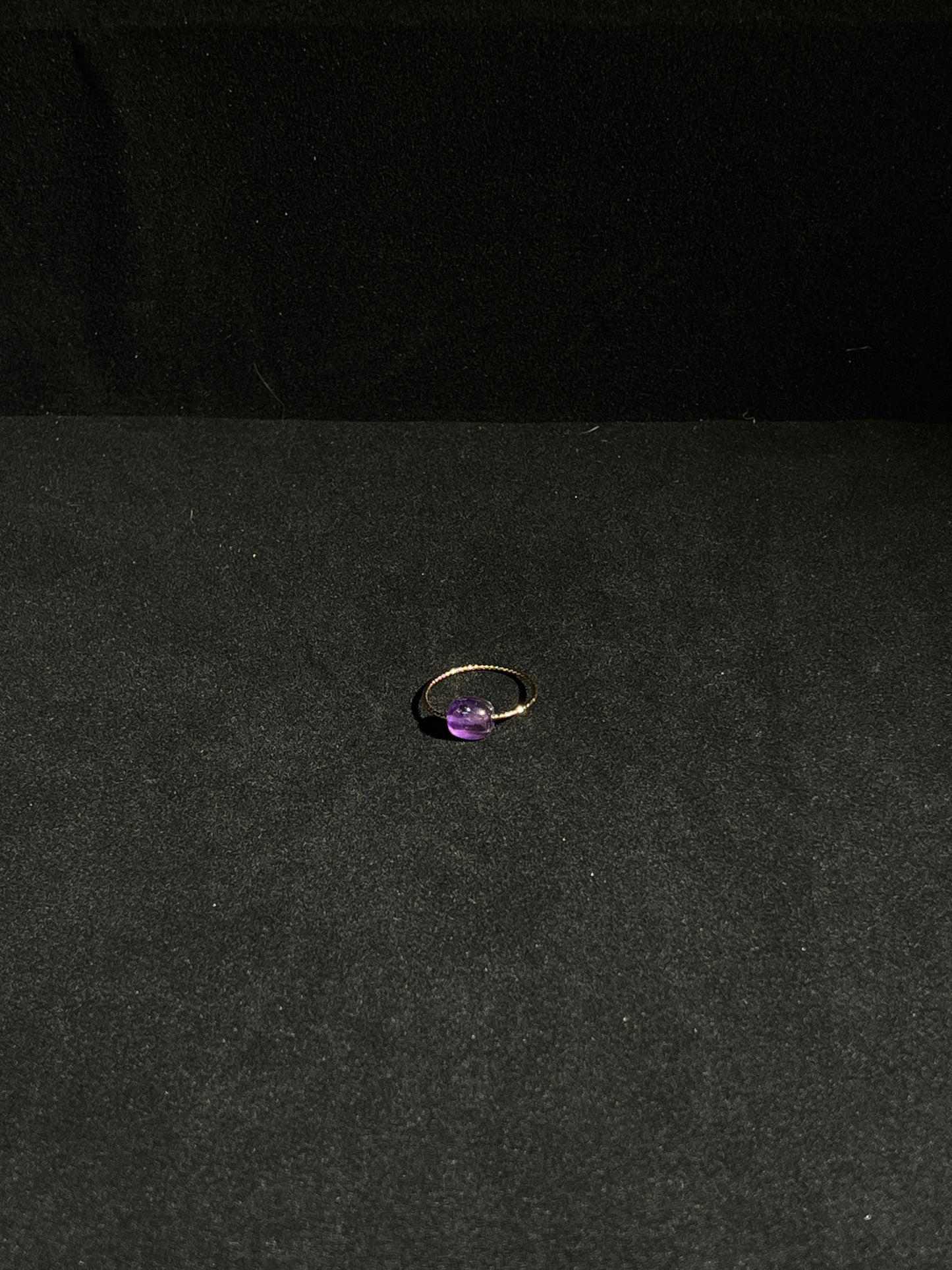 Minimalist Amethyst Ring