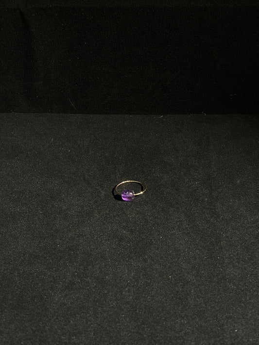 Minimalist Amethyst Ring