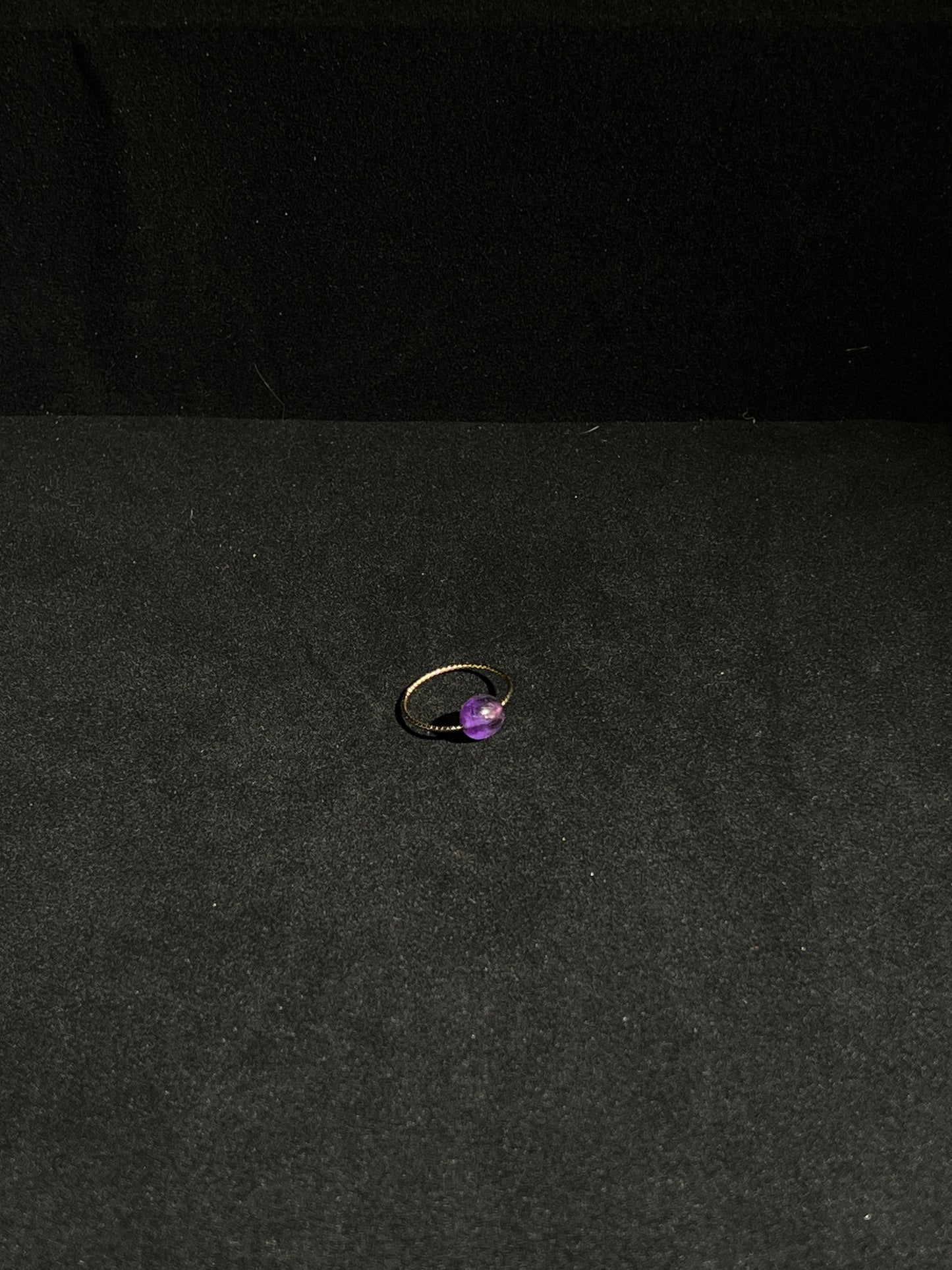 Minimalist Amethyst Ring