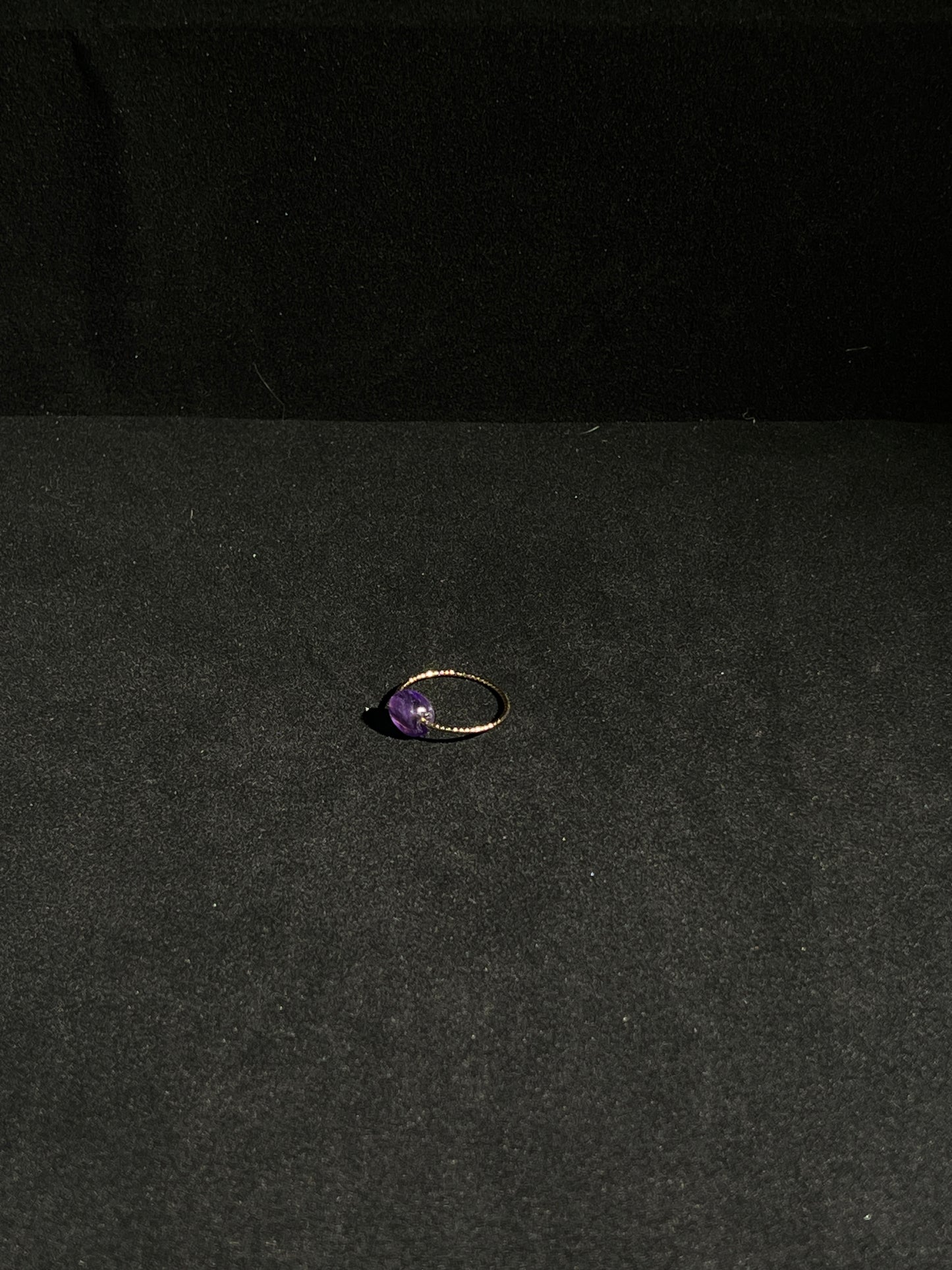 Minimalist Amethyst Ring