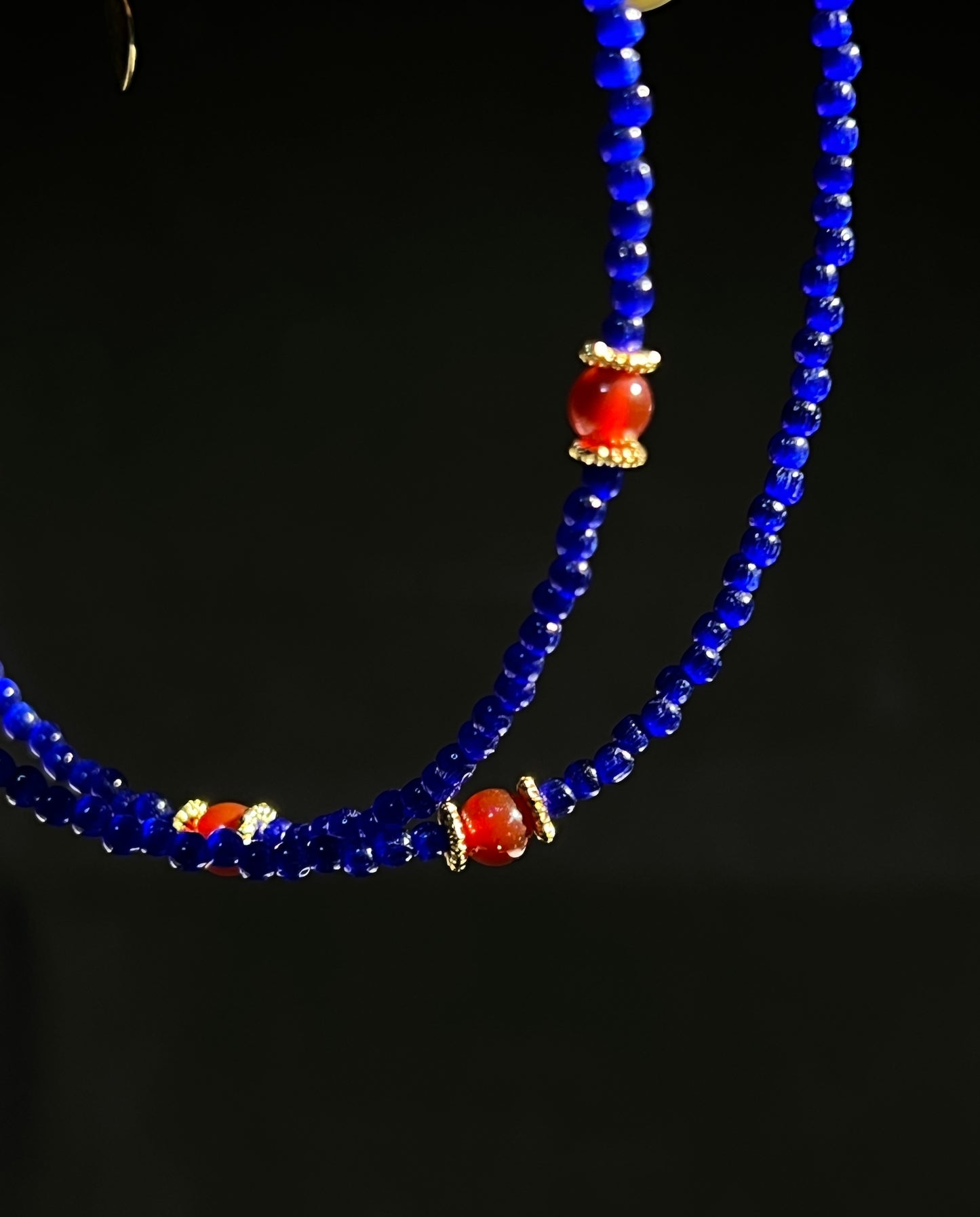 Lapis Lazuli with Red Agate Necklace