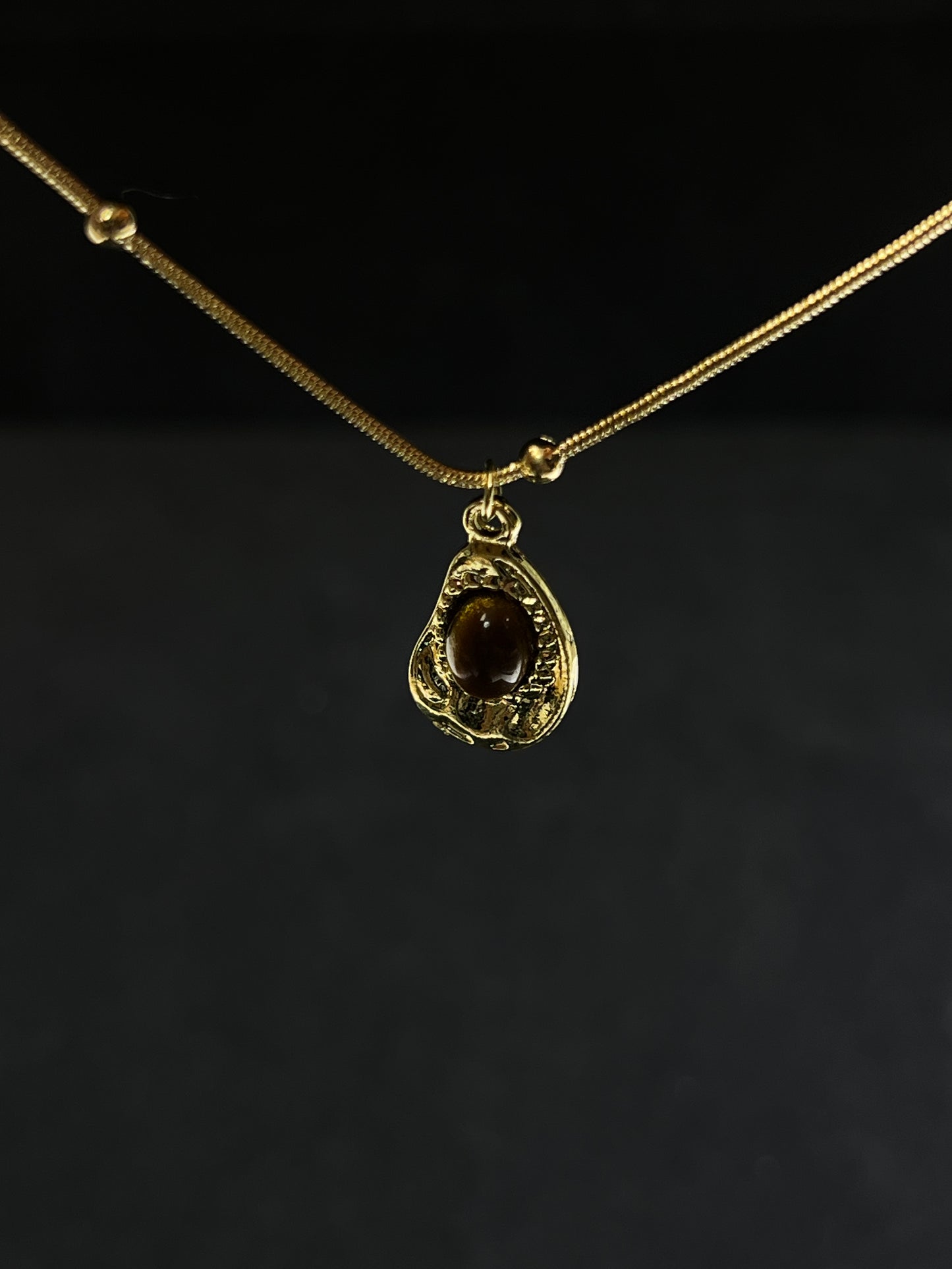 Tiger's Eye Collarbone Necklace