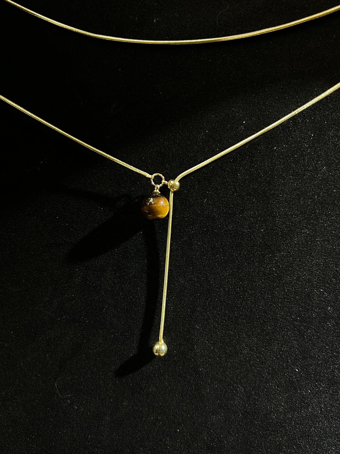 Tiger's Eye Sweater Chain