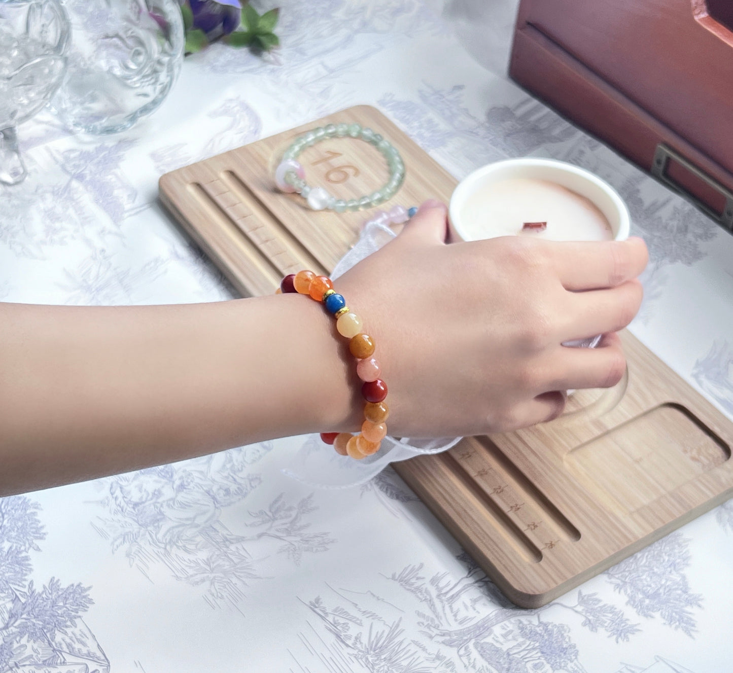 Deities - Golden Silk Jade Bracelet